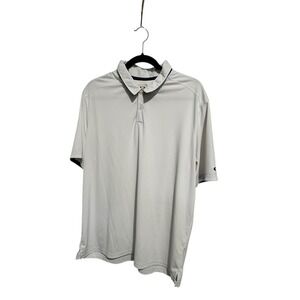 Oakley Men's XL White Performance Polo Shirt Regular Fit Polyester Golf Active